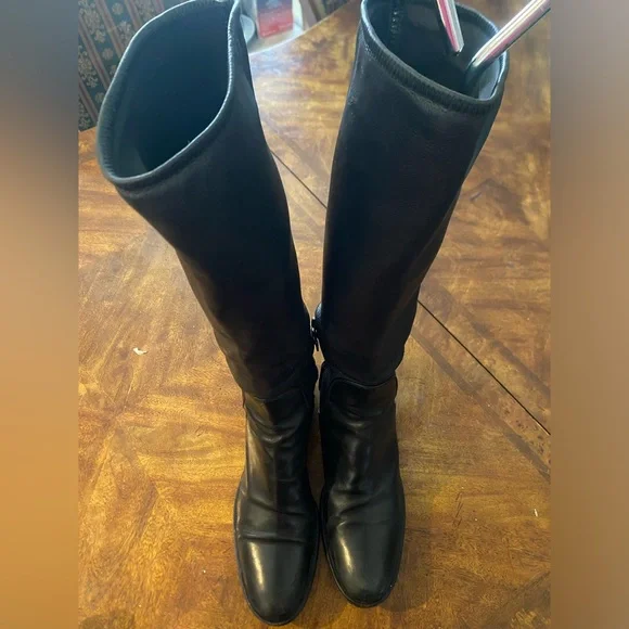 Prada Black Leather Sole Boots - Picture 2 of 10